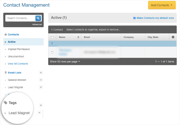 Add Tags in Constant Contact