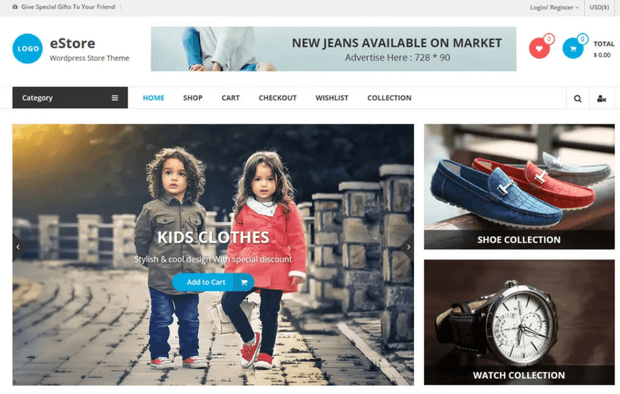 estore best woocommerce theme